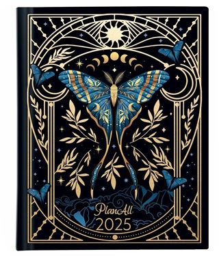 Planall Mini A6 Heti Tervez Midnight 2025