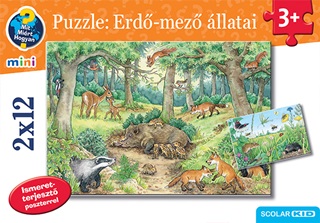 Puzzle: Erdk-Mezk llatai (2x12 3+)