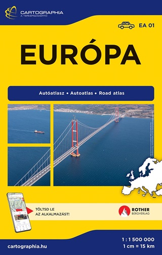 Eurpa Autatlasz 1:1500000